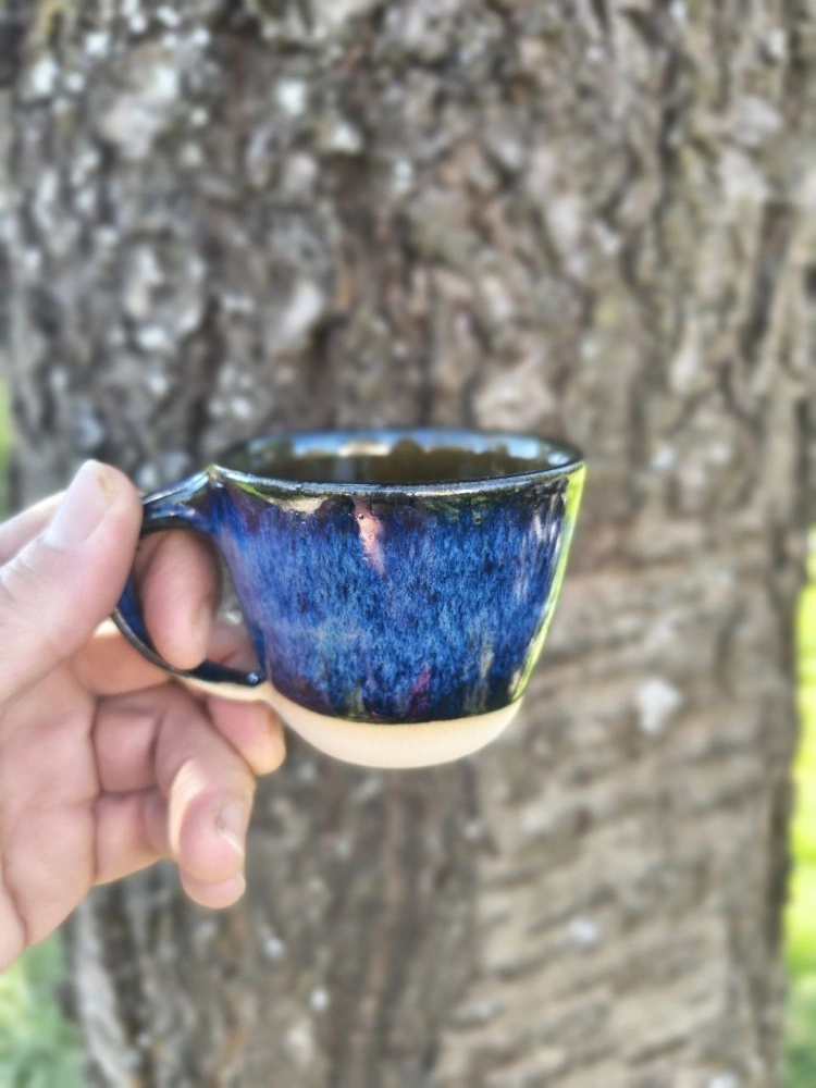 Espresso hrníček - tmavě modrý